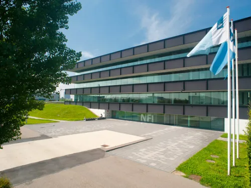Het gebouw van het NFI